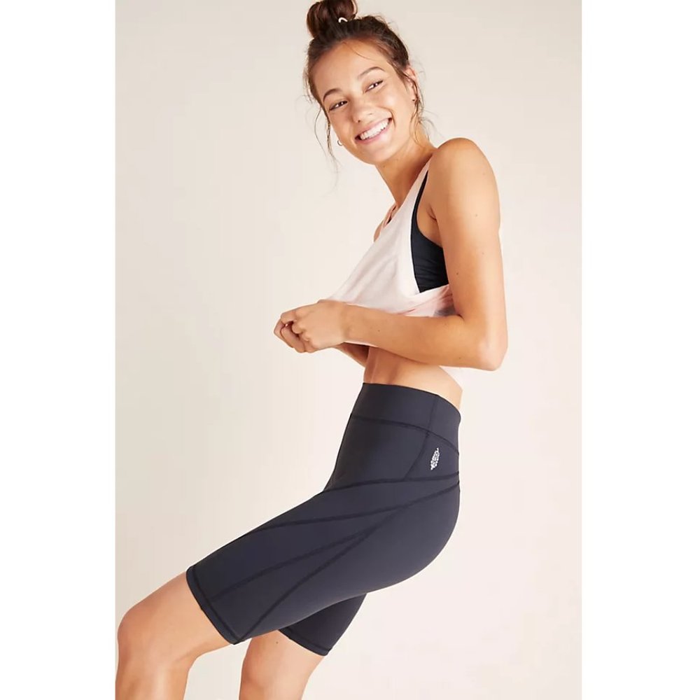 New Free People Movement Biker Baby High Waist Workout Bike Shorts